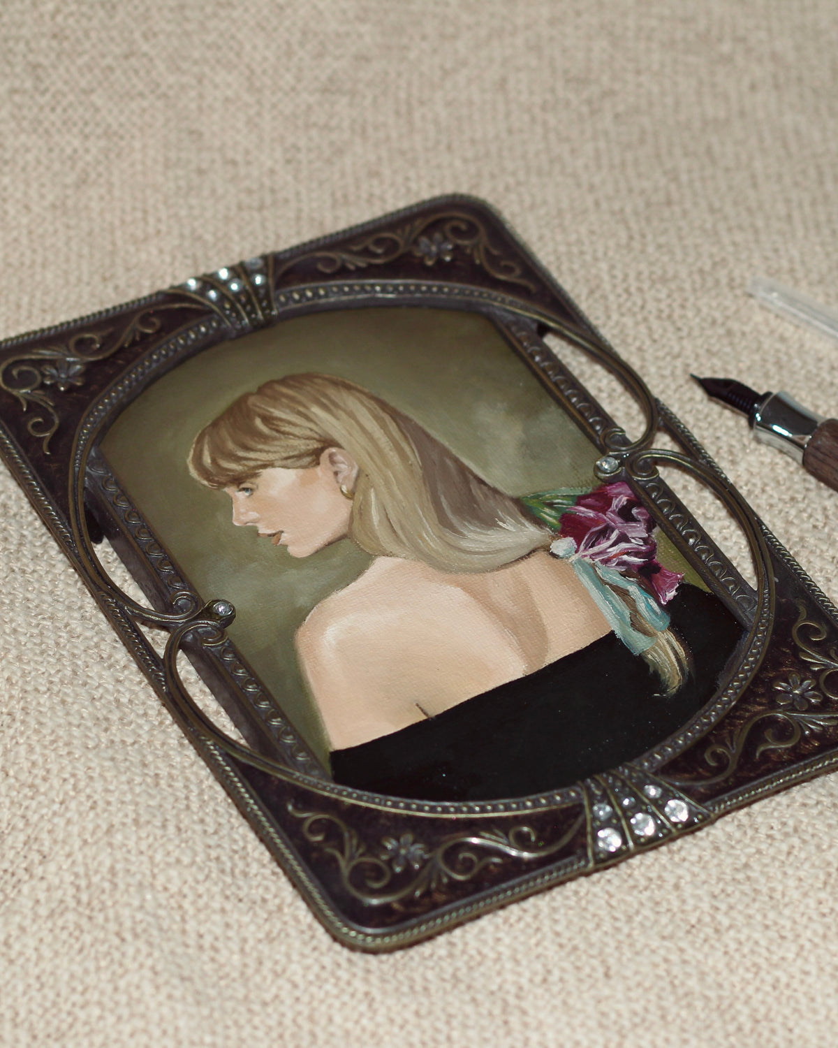 TTPD: Portrait of a Poet | Unique Metal Frame · 13 × 18 cm · Original