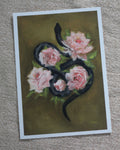 Reputation: Floral Snake | Limited Edition Giclée Prints · 5.8 × 8.3 inches