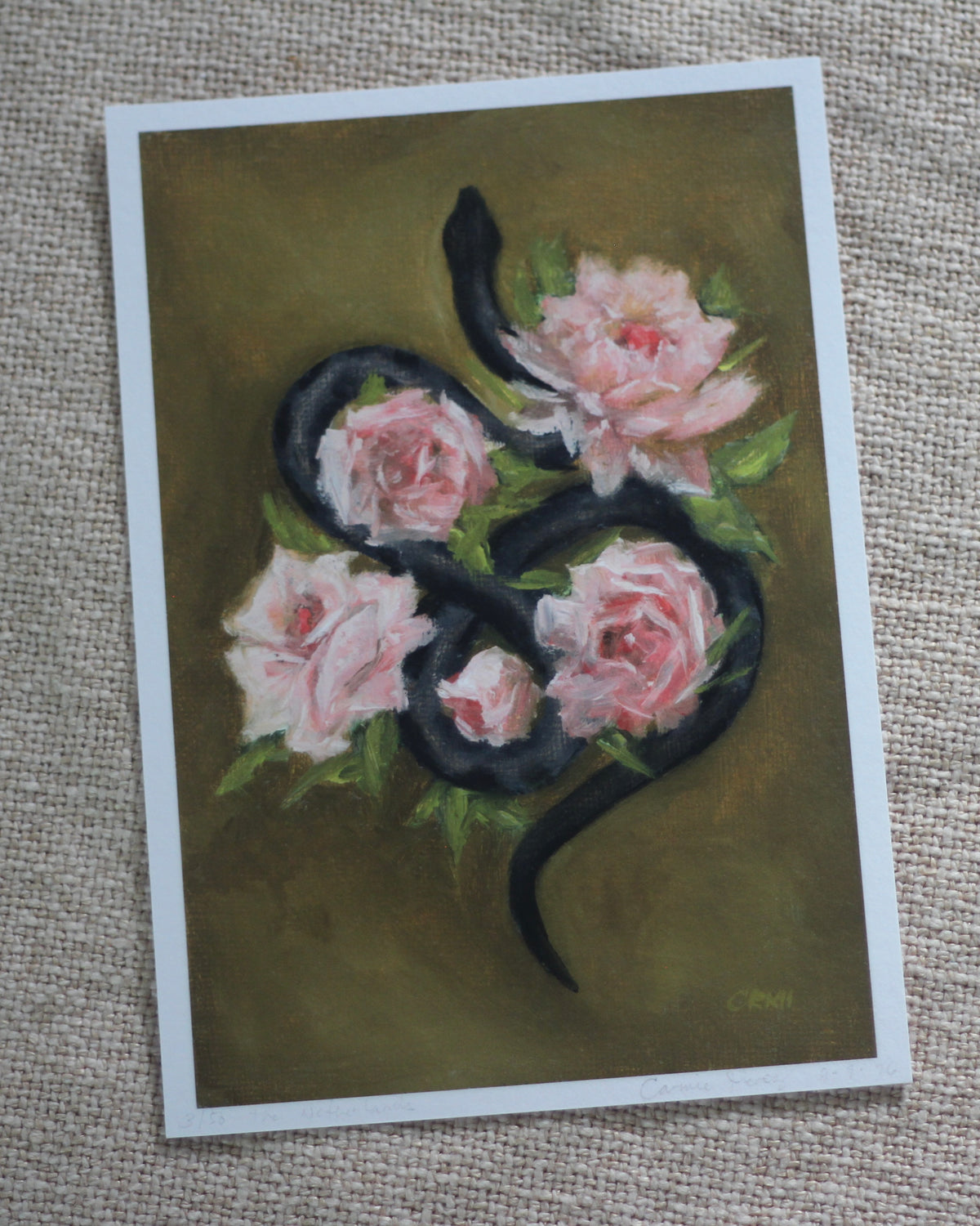 Reputation: Floral Snake | Limited Edition Giclée Prints · 5.8 × 8.3 inches