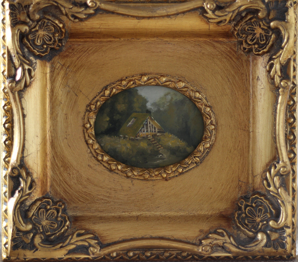 Folklore Cabin II | Vintage Frame · 20 × 23 cm · Original