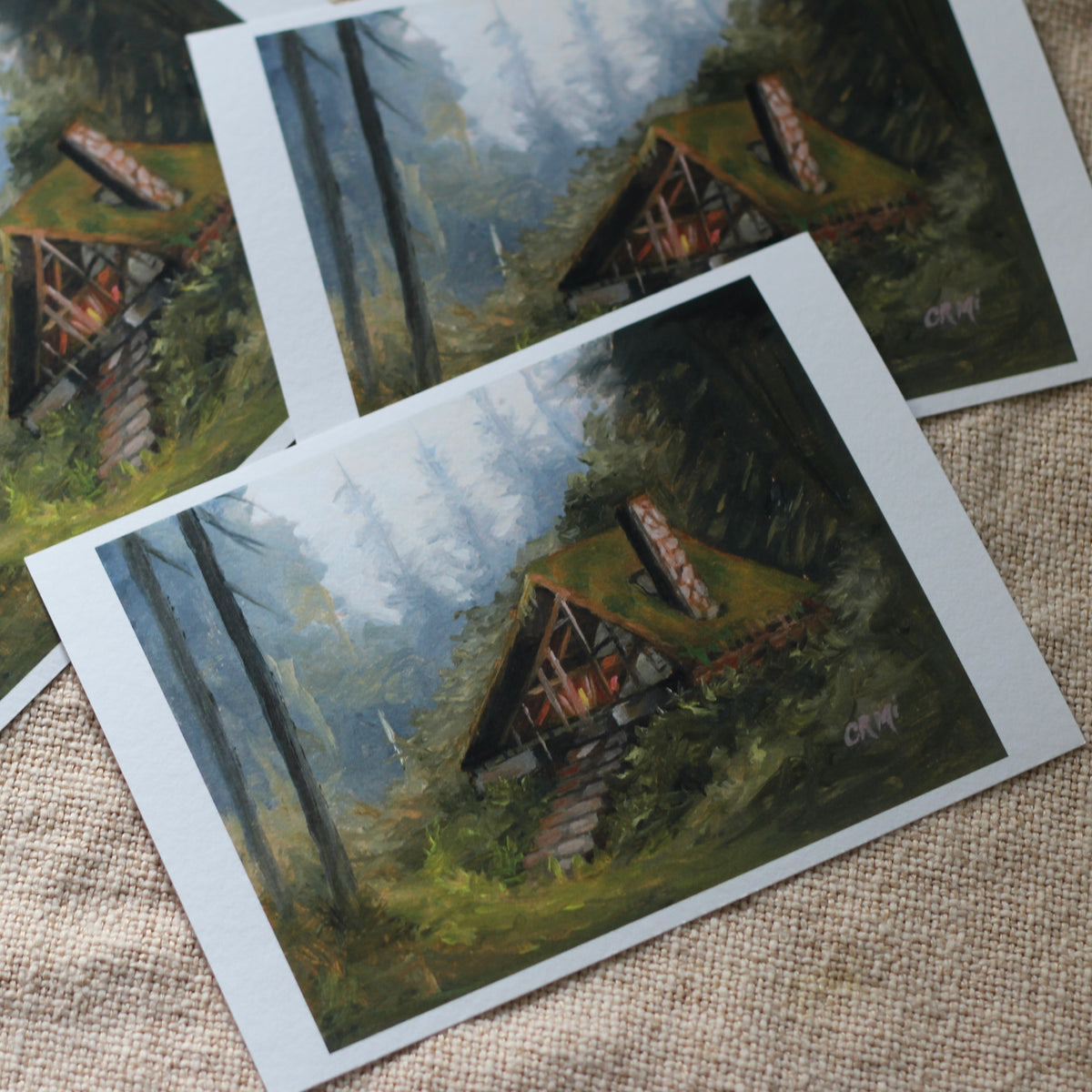 Folklore Cabin I | Limited Edition Giclée Prints · 5.8 × 8.3 inches