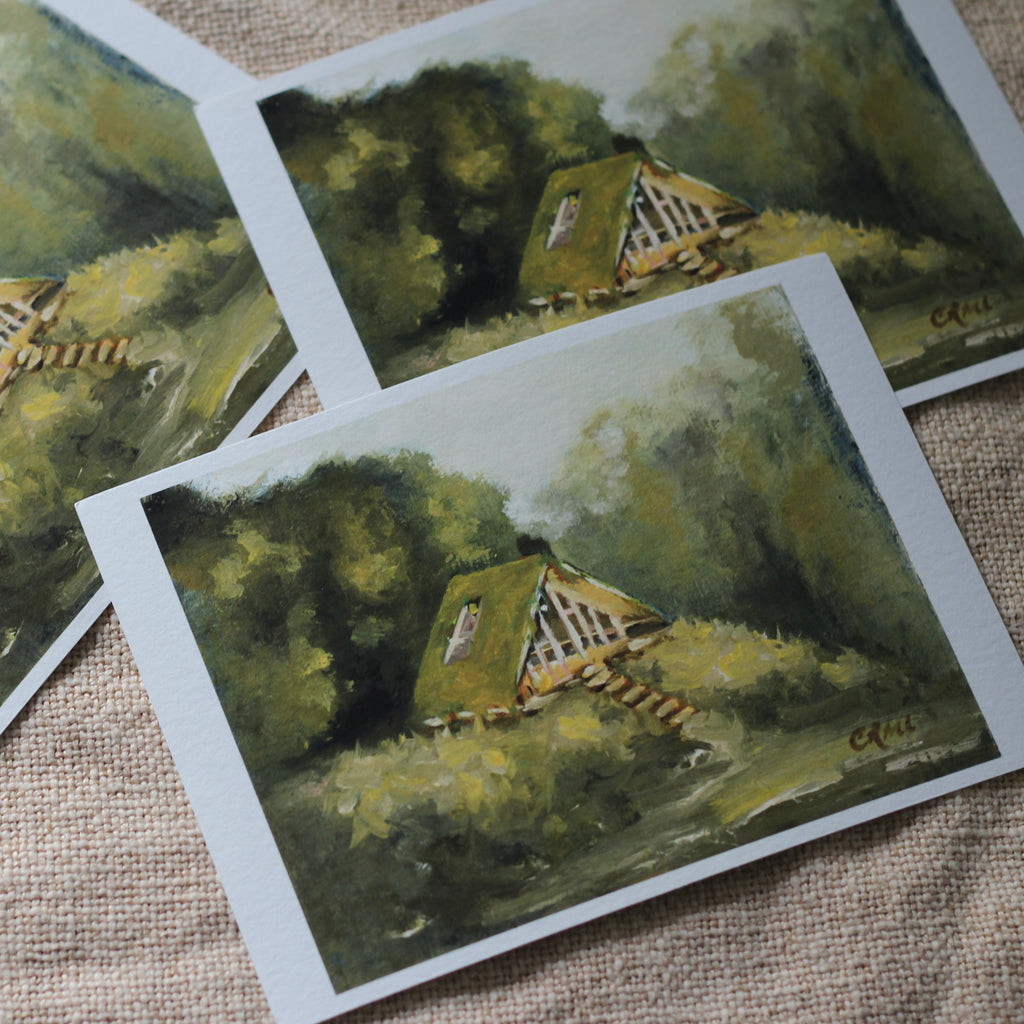 Folklore Cabin II | Limited Edition Giclée Prints · 5.8 × 8.3 inches