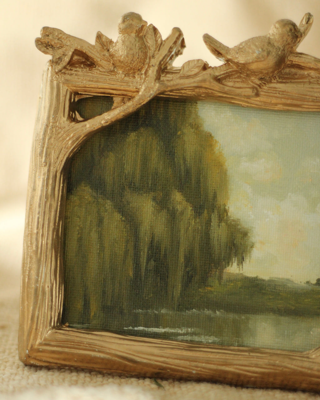 Willow – Evermore Inspired | Ceramic Gold Frame · 12 × 14 cm · Original