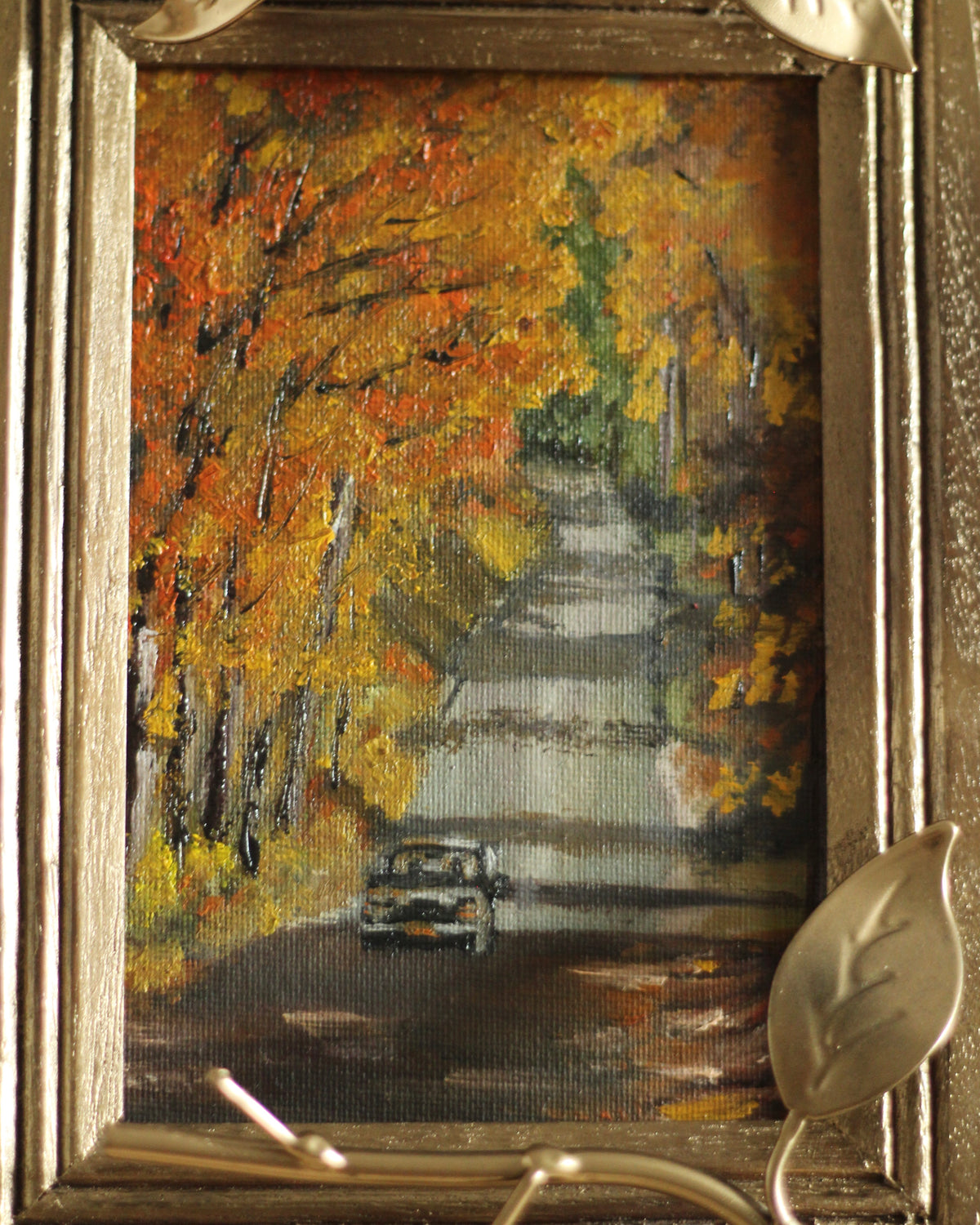 All Too Well Scene | Wooden Frame with Gold Stand · 21 × 16 cm · Original
