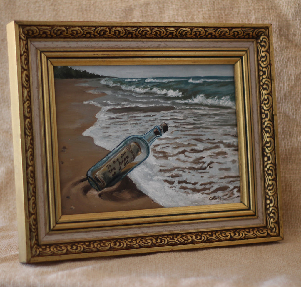 A Letter from the Sea | Vintage Wooden Frame · 25 × 32 cm · Original