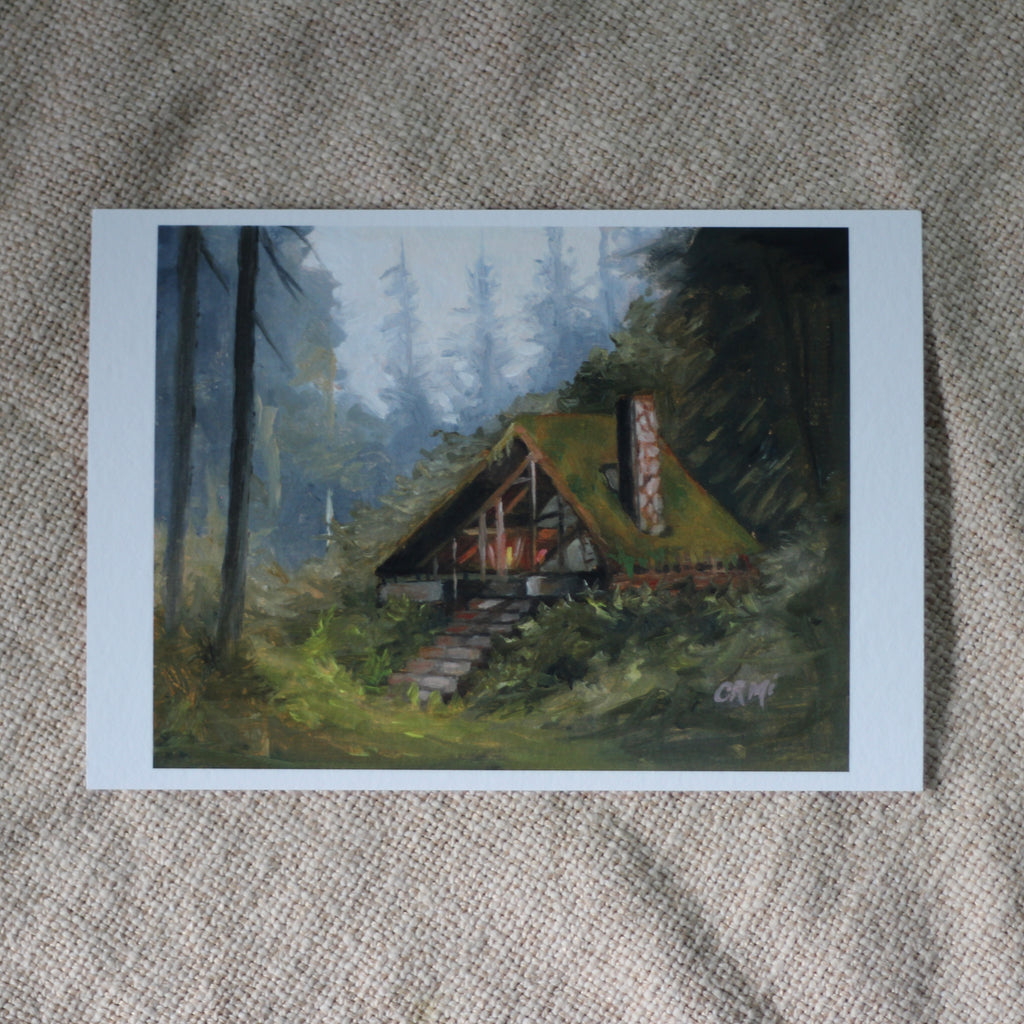 Folklore Cabin I | Limited Edition Giclée Prints · 5.8 × 8.3 inches